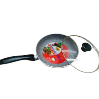The Kiam Non-Stick Fry Pan with Glass Lid is your culinary ally for effortless cooking! Crafted with a 100% aluminum body, its robust design ensures durability. The 25cm pan boasts a striking shape and has a fire-resistant handle for safe use. A non-stick coating saves up to 60% of oil and promises healthier meals. Easy to clean and built to last, elevate your cooking experience with Kiam.