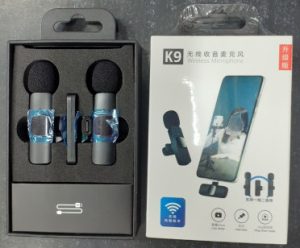 K9 Portable Wireless Microphone Unwanted Noise Cut Functionality